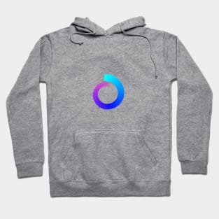 Infinity spiral blue to red Hoodie